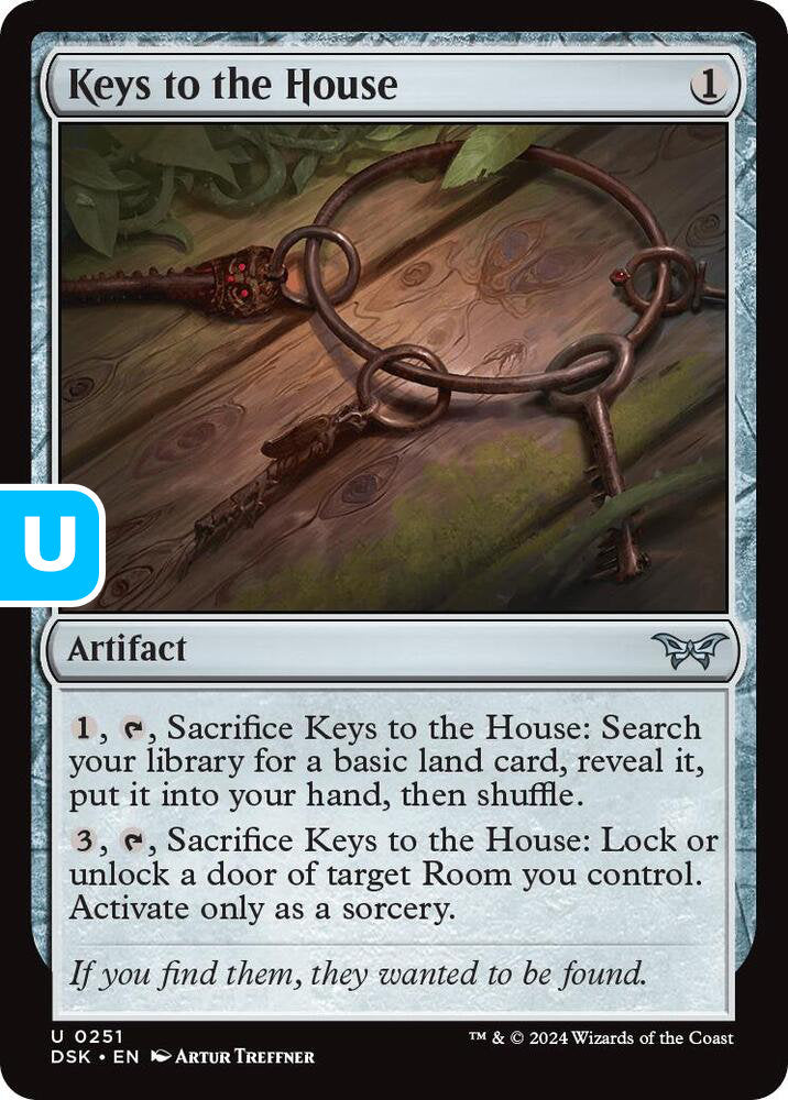 Keys to the House DSK Artifact  NM