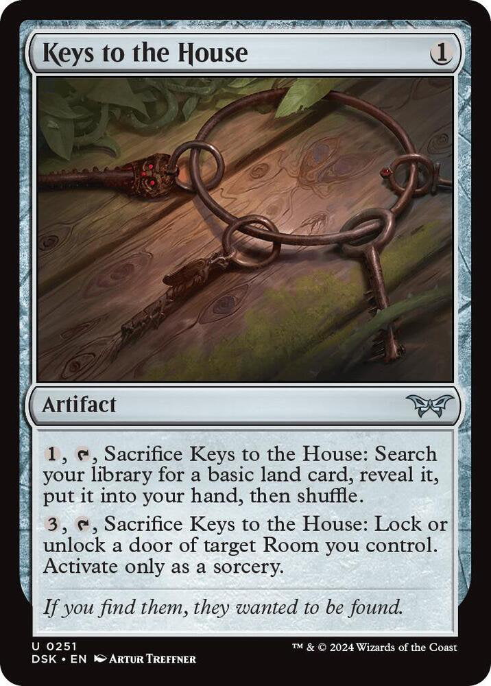 Keys to the House DSK Artifact  NM