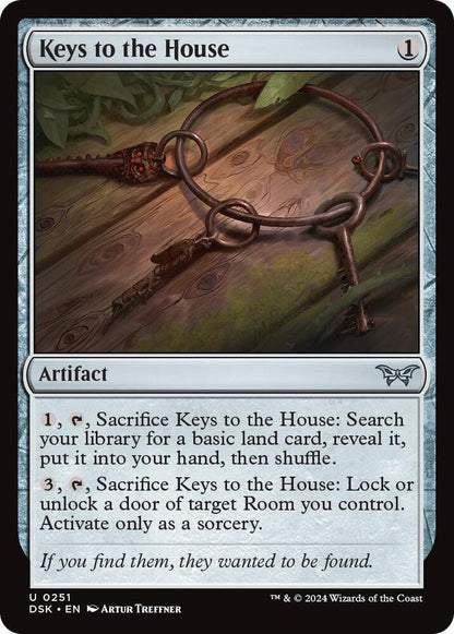 Keys to the House DSK Artifact  NM
