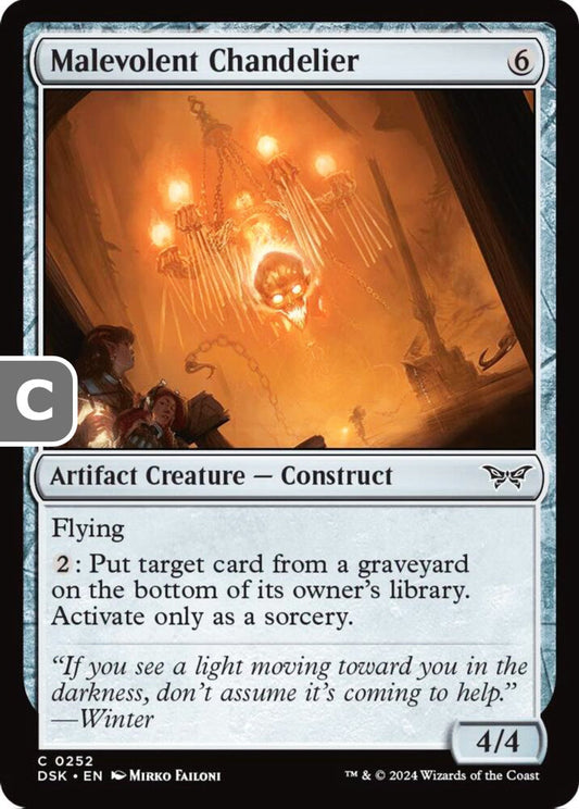 Malevolent Chandelier DSK Artifact Creature Construct NM