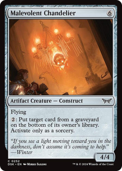 Malevolent Chandelier DSK Artifact Creature Construct NM
