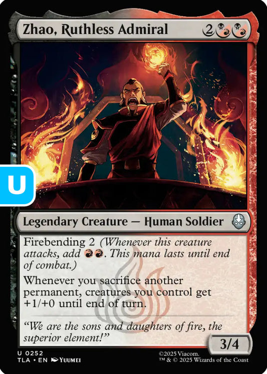 Zhao Ruthless Admiral TLA Legendary Creature Human Soldier NM