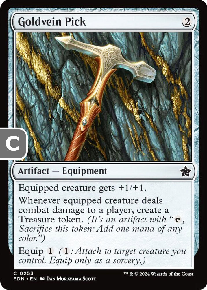 Goldvein Pick FDN Artifact Equipment NM