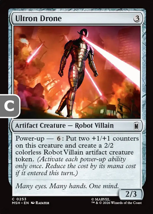 Ultron Drone MSH Artifact Creature  Robot Villain NM