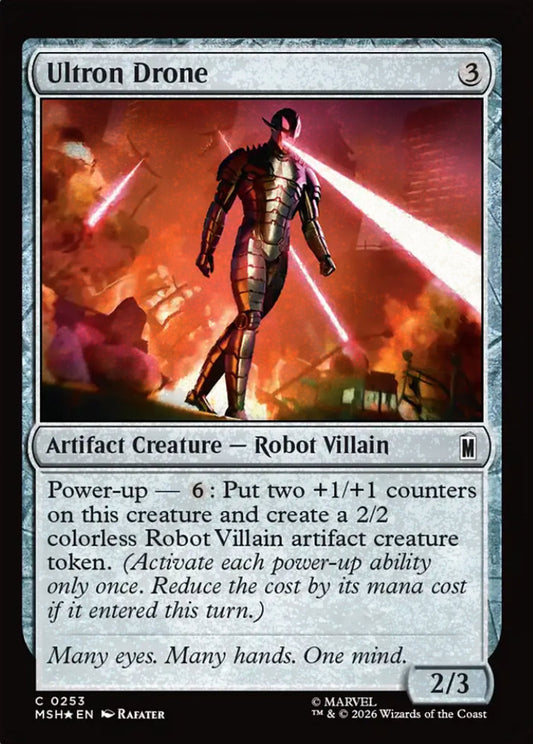 Ultron Drone MSH Artifact Creature  Robot Villain *Foil* NM