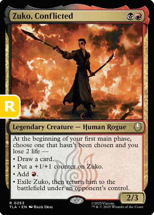 Zuko Conflicted TLA Legendary Creature Human Rogue NM