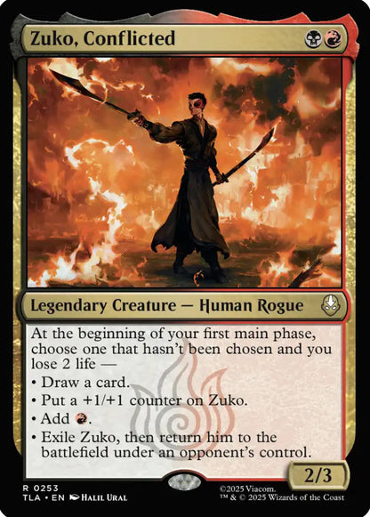Zuko Conflicted TLA Legendary Creature Human Rogue NM