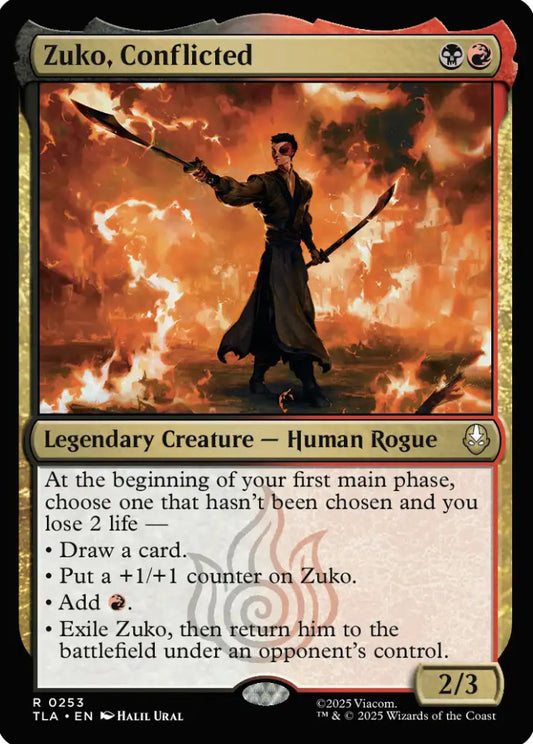 Zuko Conflicted TLA Legendary Creature Human Rogue NM