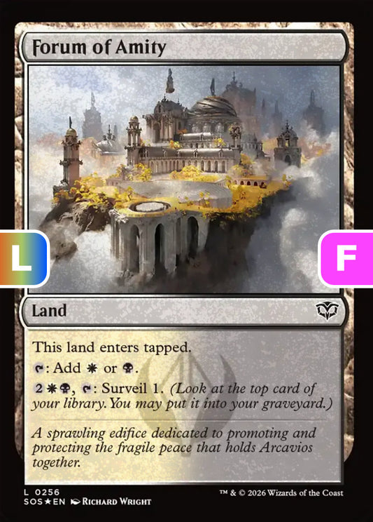 Forum of Amity SOS Land  *Foil* NM
