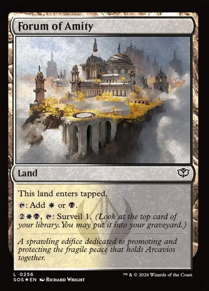 Forum of Amity SOS Land  *Foil* NM