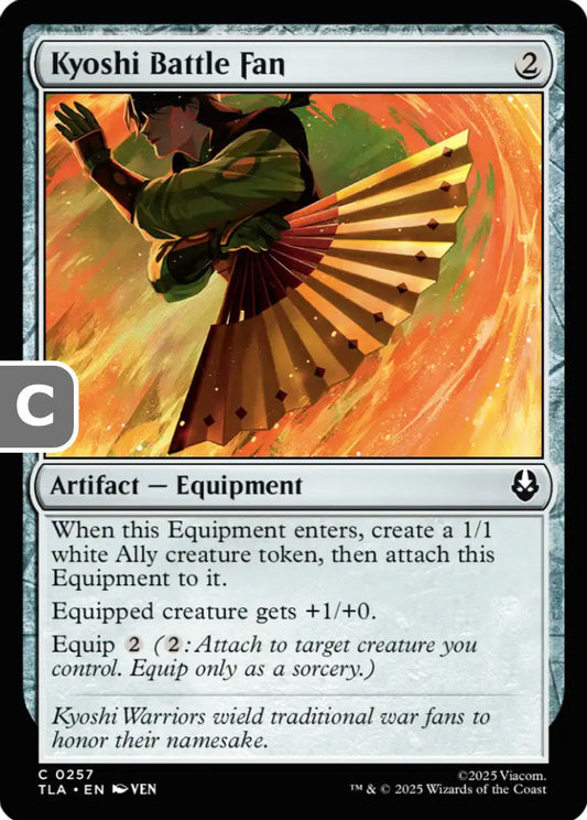 Kyoshi Battle Fan TLA Artifact Equipment NM