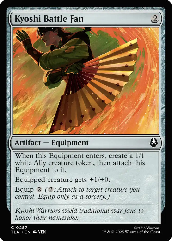 Kyoshi Battle Fan TLA Artifact Equipment NM