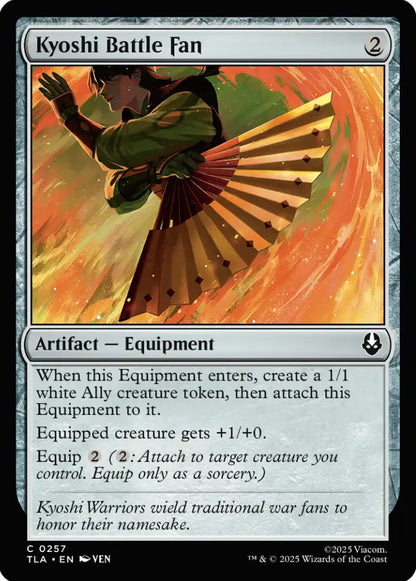Kyoshi Battle Fan TLA Artifact Equipment NM
