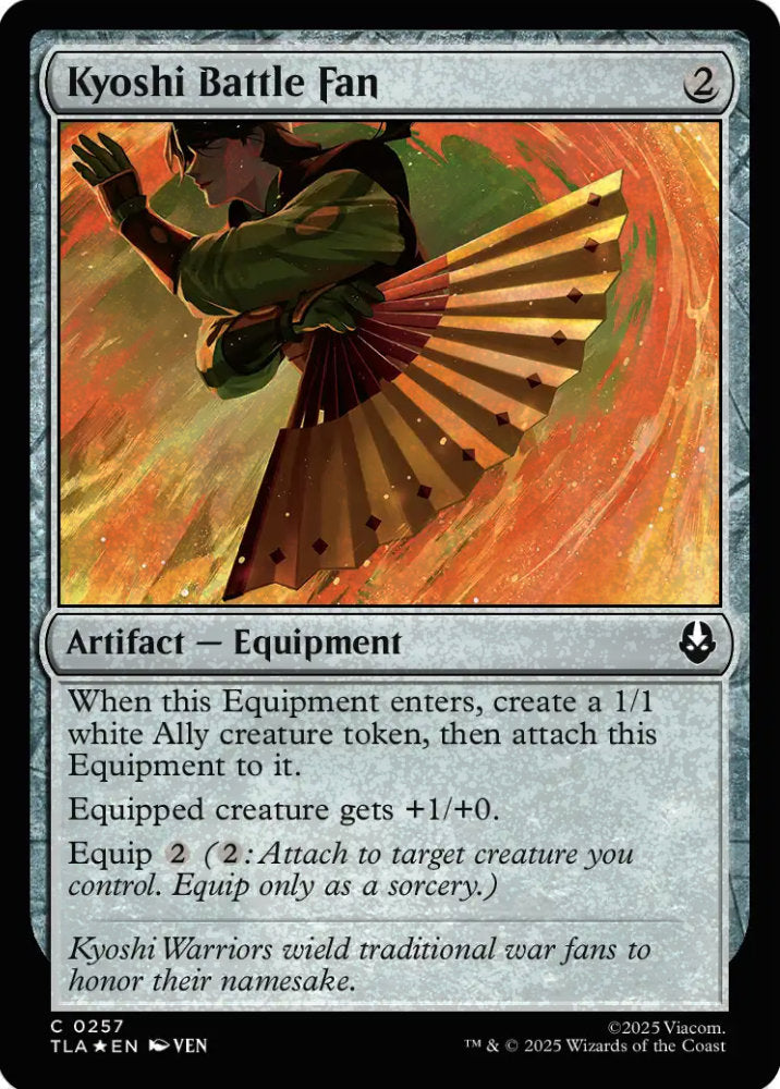 Kyoshi Battle Fan TLA Artifact Equipment *Foil* NM