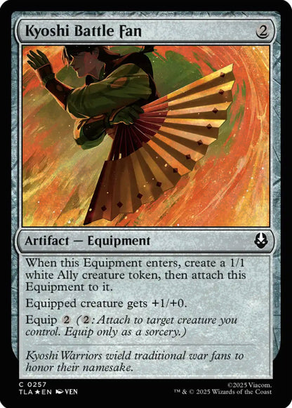 Kyoshi Battle Fan TLA Artifact Equipment *Foil* NM