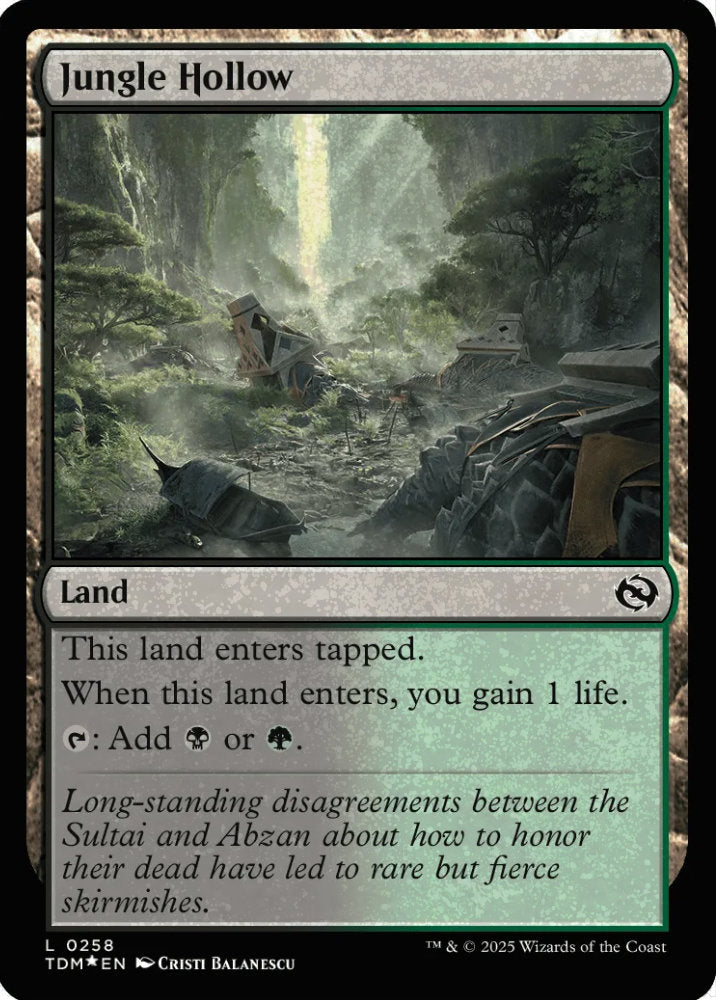 Jungle Hollow TDM Land  *Foil* NM