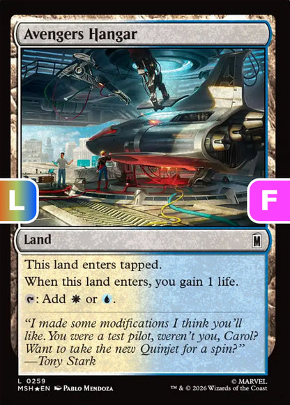 Avengers Hangar MSH Land  *Foil* NM