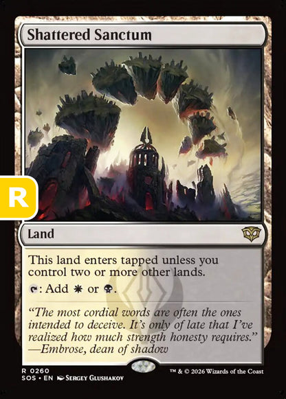 Shattered Sanctum SOS Land  NM