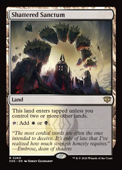 Shattered Sanctum SOS Land  NM