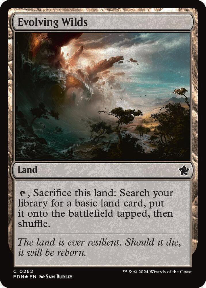 Evolving Wilds FDN Land  *Foil* NM