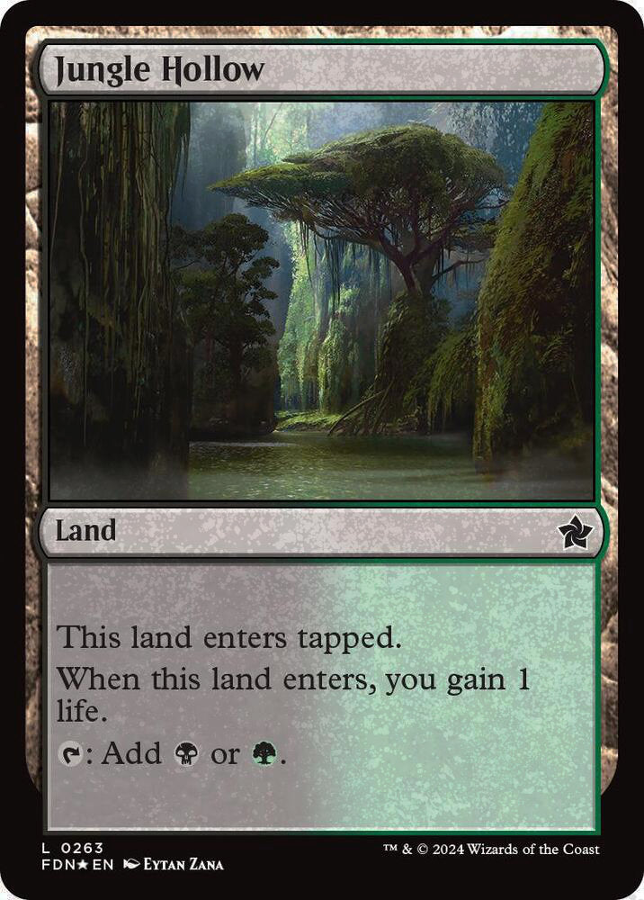 Jungle Hollow FDN Land  *Foil* NM