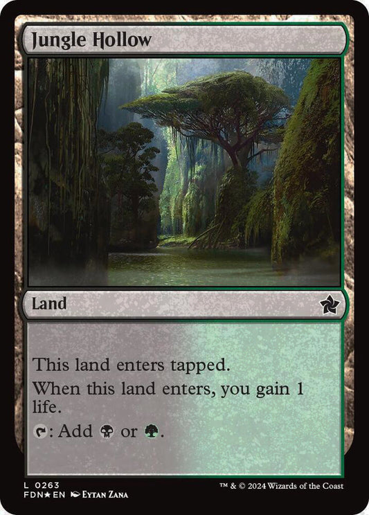 Jungle Hollow FDN Land  *Foil* NM