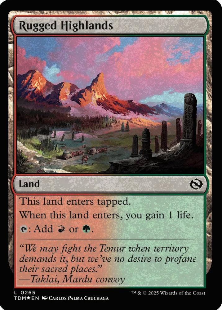Rugged Highlands TDM Land  *Foil* NM