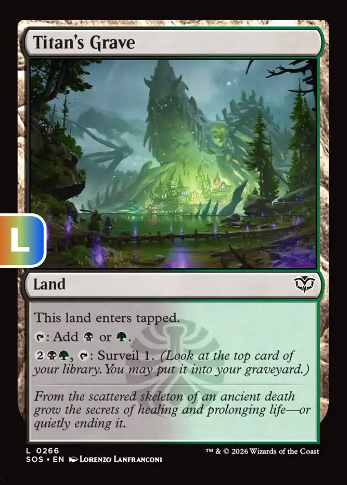 Titan's Grave SOS Land  NM