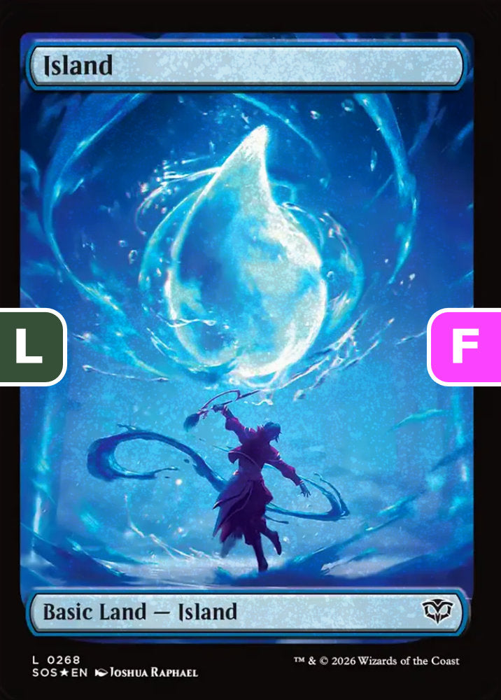 Island SOS Basic Land Island *Foil* NM