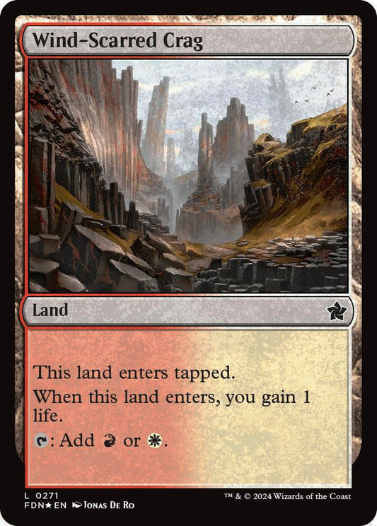 Wind-Scarred Crag FDN Land  *Foil* NM