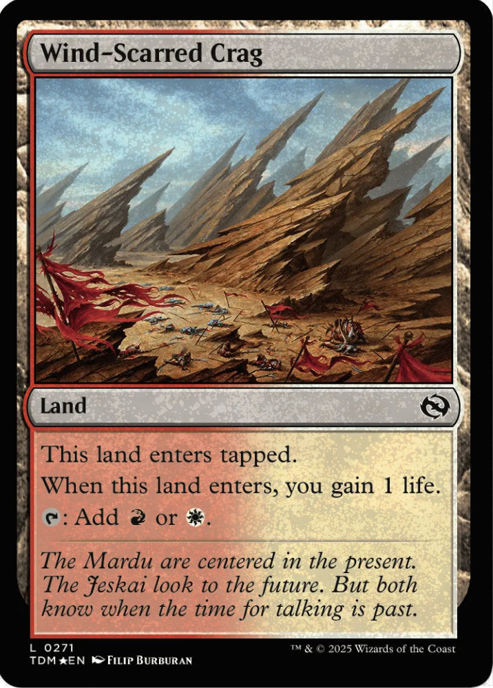 Wind-Scarred Crag TDM Land  *Foil* NM