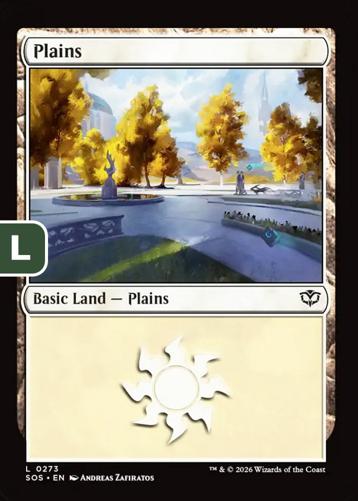 Plains SOS Basic Land Plains NM