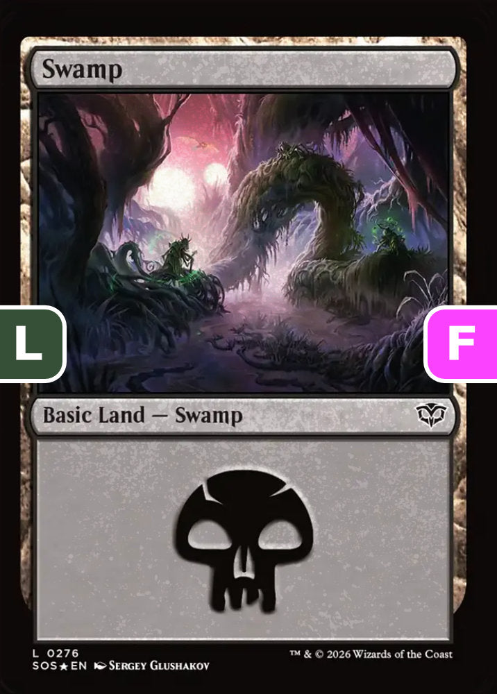 Swamp SOS Basic Land Swamp *Foil* NM