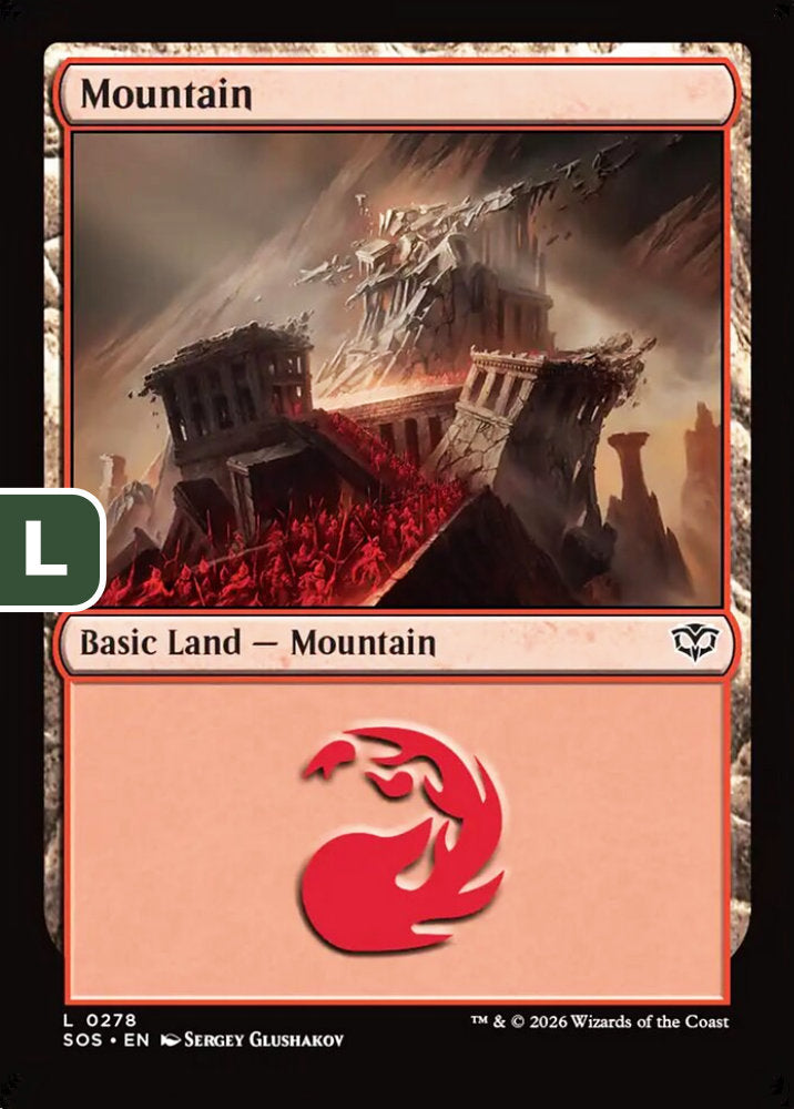 Mountain SOS Basic Land Mountain NM