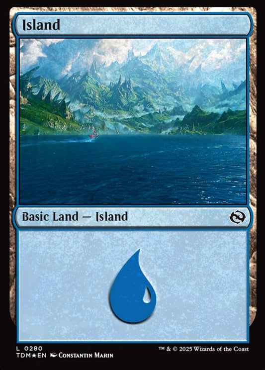 Island TDM Basic Land Island *Foil* NM