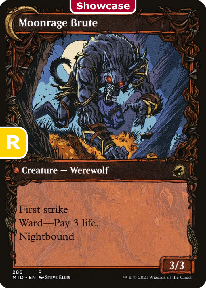 Brutal Cathar/Moonrage Brute MID Creature Human Soldier Werewolf/Werewolf NM