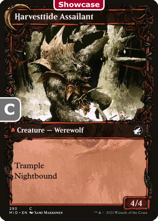 Harvesttide Infiltrator/Harvesttide Assailant MID Creature Human Werewolf/Werewolf NM