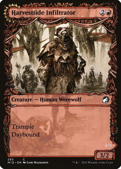 Harvesttide Infiltrator/Harvesttide Assailant MID Creature Human Werewolf/Werewolf NM