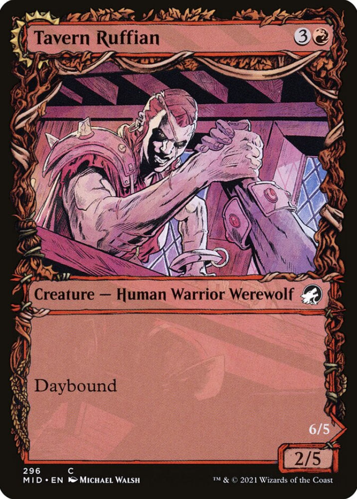 Tavern Ruffian/Tavern Smasher MID Creature Human Warrior Werewolf/Werewolf NM
