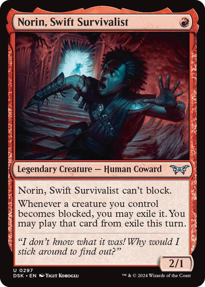 Norin, Swift Survivalist DSK Legendary Creature Human Coward NM