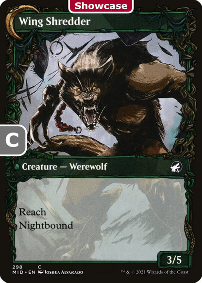 Bird Admirer/Wing Shredder MID Creature Human Archer Werewolf/Werewolf NM