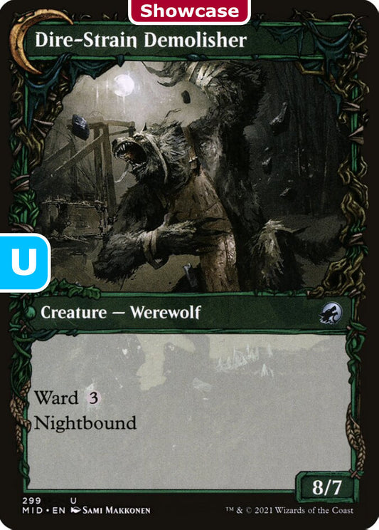 Burly Breaker/Dire-Strain Demolisher MID Creature Human Werewolf/Werewolf NM