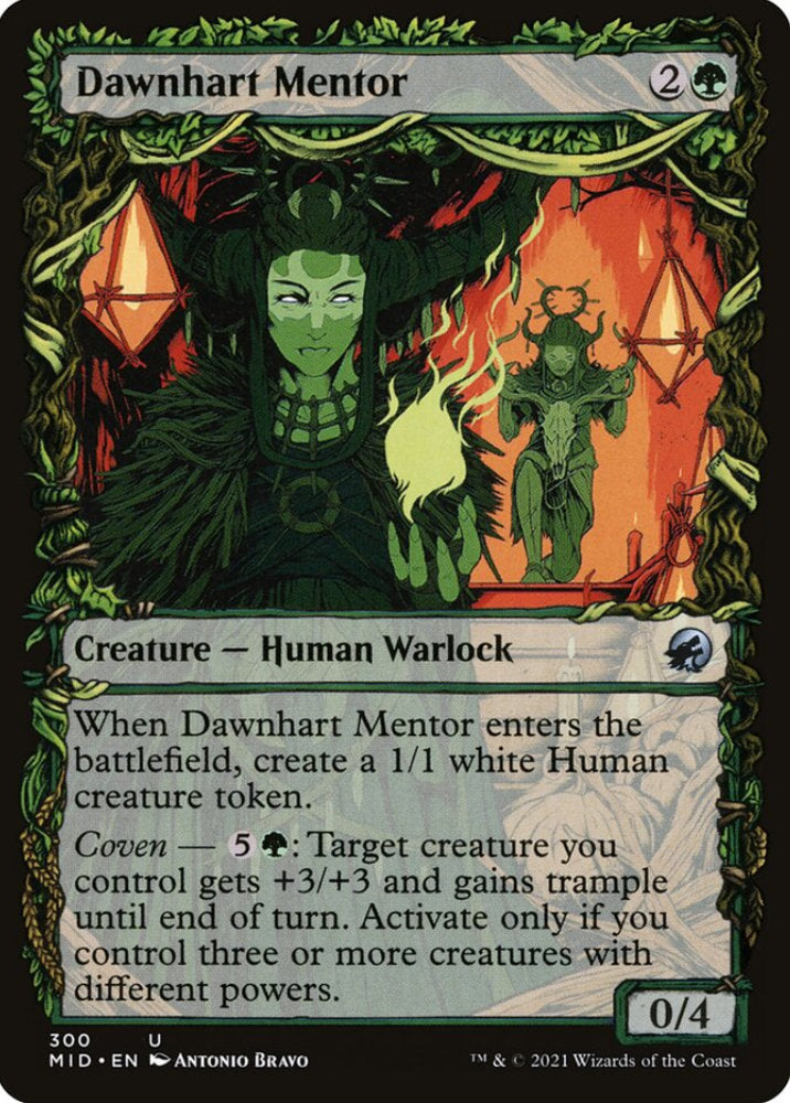 Dawnhart Mentor MID Creature Human Warlock NM