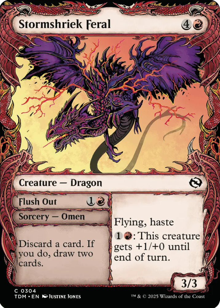Stormshriek Feral TDM Creature Dragon NM