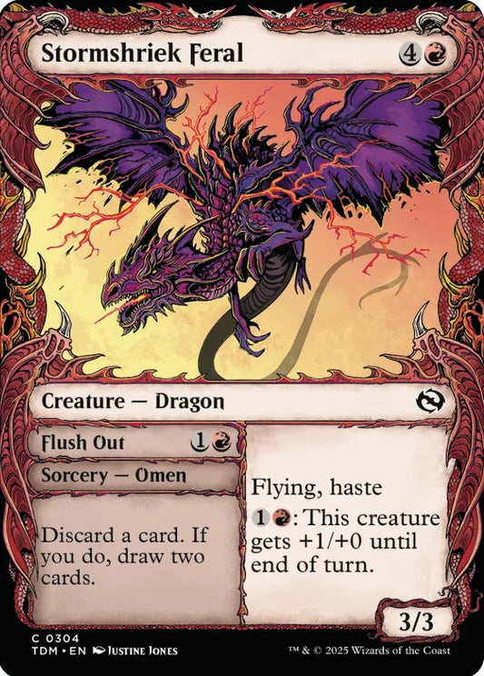 Stormshriek Feral TDM Creature Dragon NM
