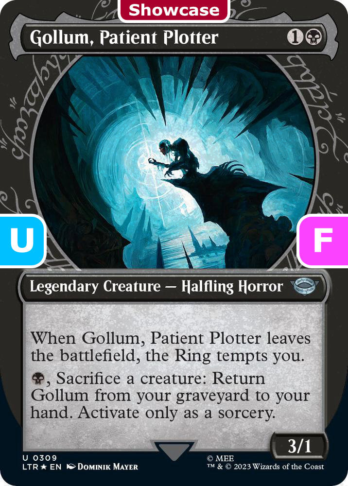 Gollum, Patient Plotter LTR Legendary Creature Halfling Horror *Foil* NM