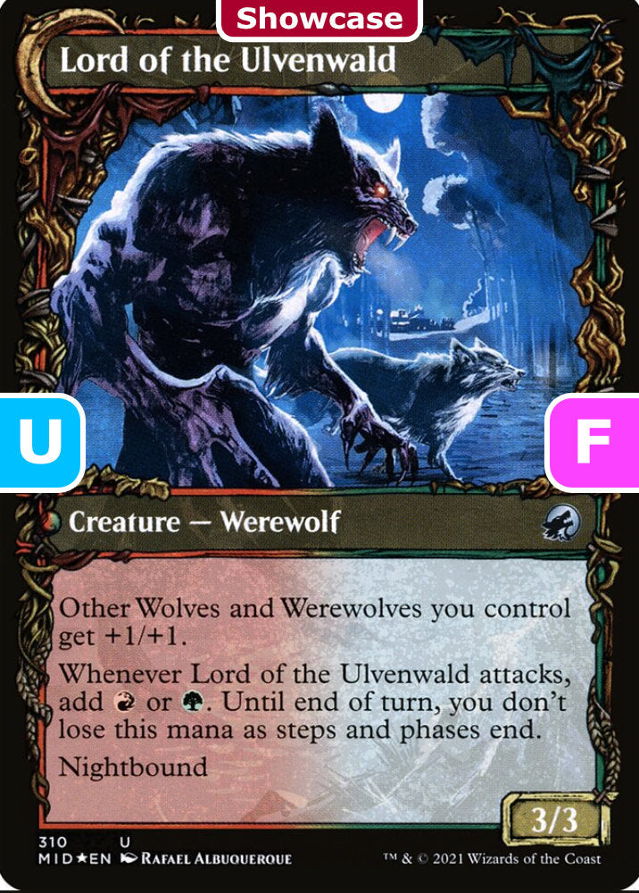 Kessig Naturalist/Lord of the Ulvenwald MID Creature Human Werewolf/Werewolf *Foil* NM