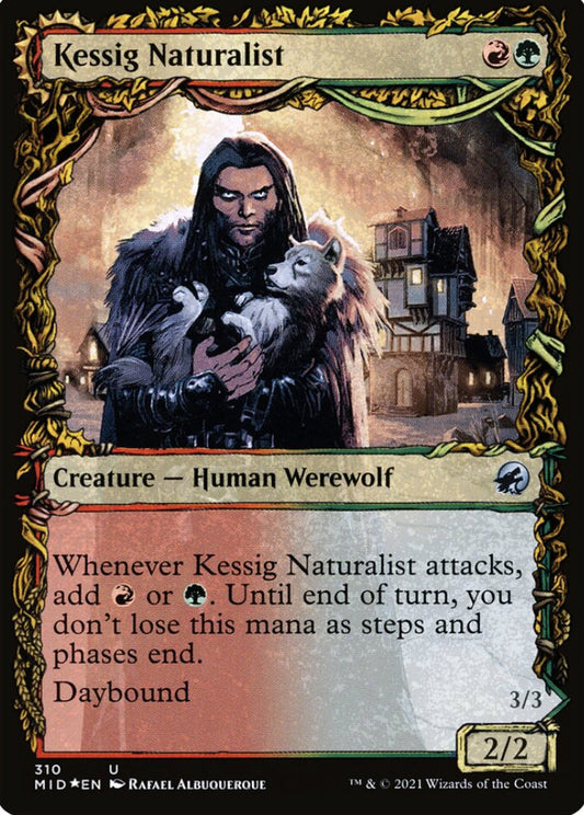Kessig Naturalist/Lord of the Ulvenwald MID Creature Human Werewolf/Werewolf *Foil* NM