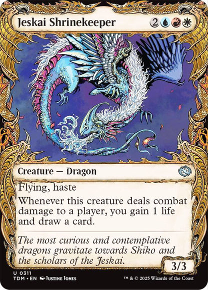 Jeskai Shrinekeeper TDM Creature Dragon NM