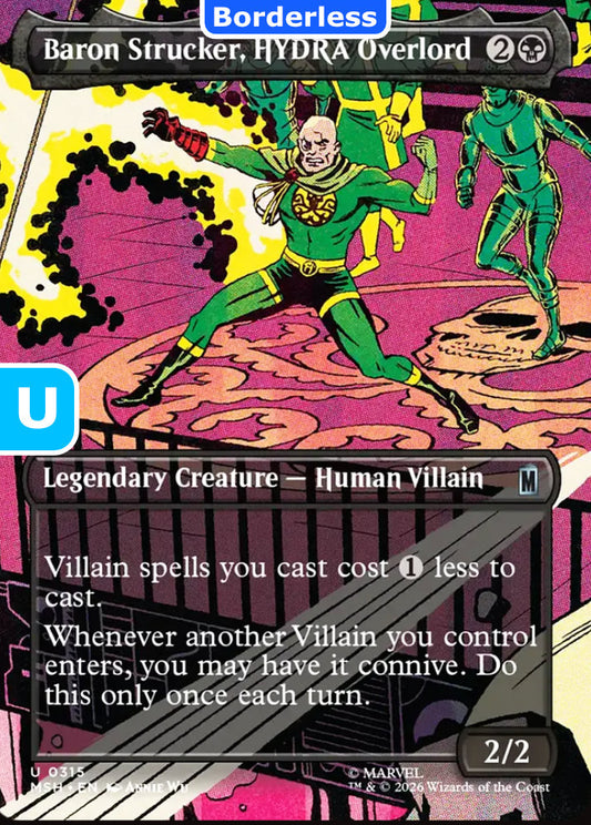 Baron Strucker, HYDRA Overlord MSH Legendary Creature Human Villain NM